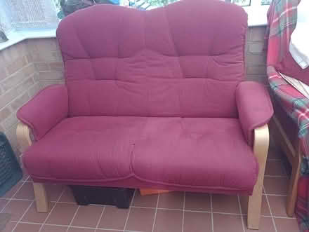 Photo of free 2 seater settee (Guestling TN35) #1