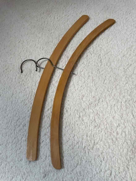 Photo of free 2 x old fashioned wooden hangers (Wallands Park BN7) #1