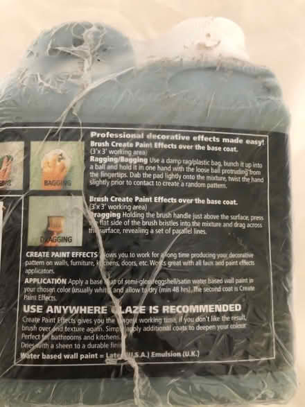 Photo of free 2x 1l Polyvine Paint Effects Miss green (Woolwich SE18) #4
