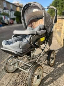 Photo of free Pram/pushchair - Emmaljunga Edge Duo Combi, chrome chassis (Richmond TW1) #3
