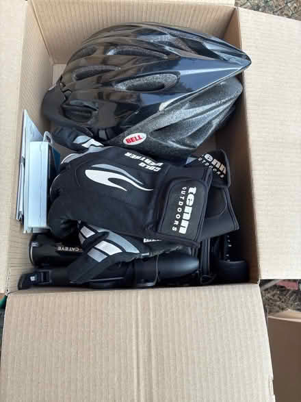 Photo of free Cycle helmet and various cycling bits and pieces. (Bessacarr DN4) #1