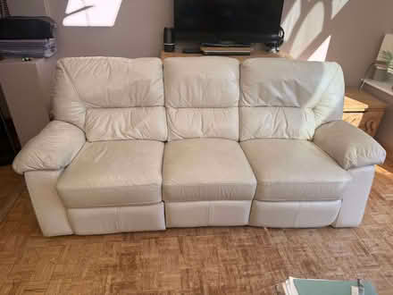 Photo of free Leather manual recliner sofa (Central Watford WD23) #1