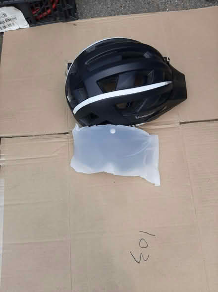 Photo of free Bicycle helmet with sun visor never used (Emmer Green RG4) #2