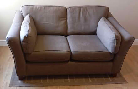 Photo of free M&S Brown 2-Seater Fabric Sofa (Southampton SO15) #1