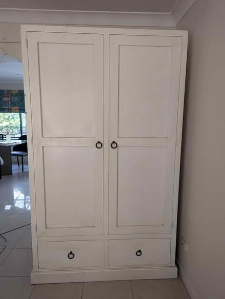 Photo of free White wardrobe with two drawers (Castle Hill) #1