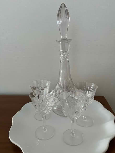 Photo of free Decanter and wine glasses (Peabody MA) #1