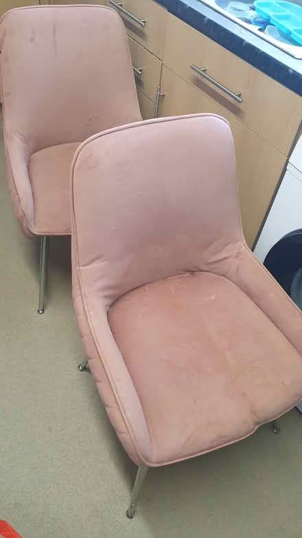 Photo of free 2 blush pink chairs (Bromsgrove B61) #2