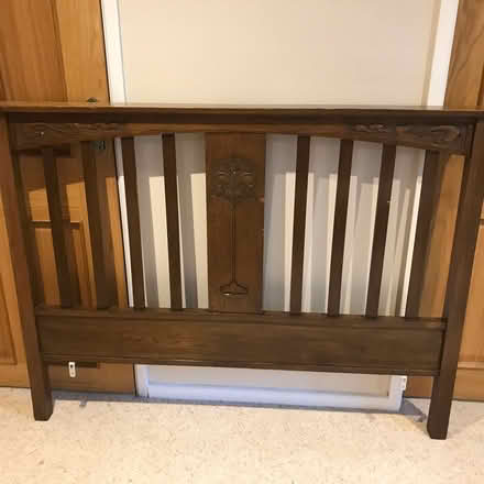 Photo of free antique wooden headboard art nouveau (Sockbridge CA10) #2