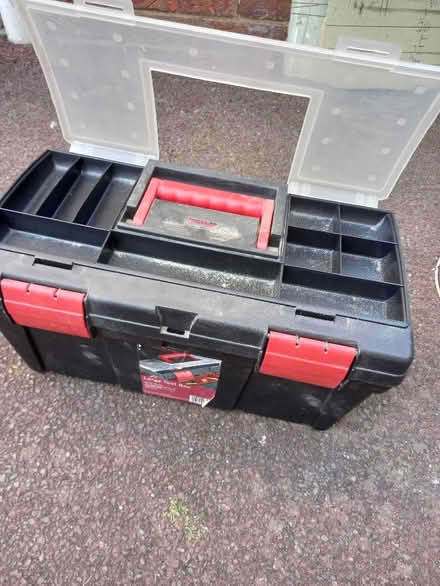 Photo of free Large plastic tool box (Market Deeping PE6) #2
