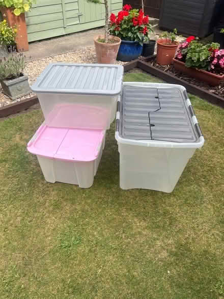 Photo of free 3 Large Storage Boxes (Wolsingham DL13) #1
