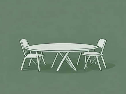 Photo of free Large table and 6 chairs, solid acacia, (Abbotswood GL3) #1