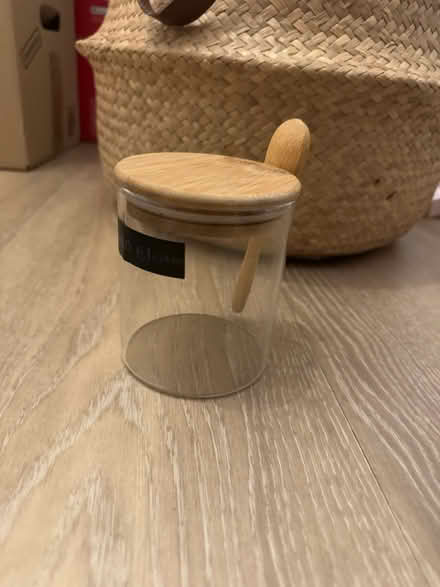 Photo of free Glass jar with spoon (W2) #1