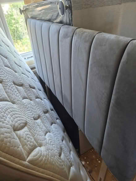 Photo of free Double headboard / divan base (Trewoon PL25) #1