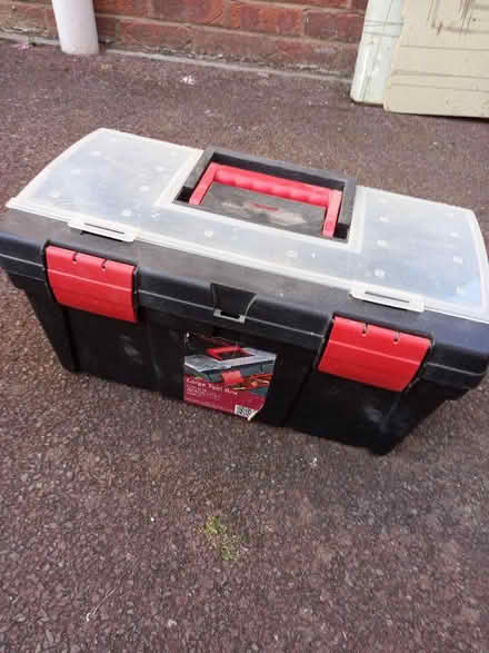 Photo of free Large plastic tool box (Market Deeping PE6) #1