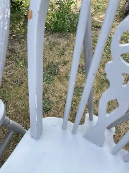 Photo of free Set of 4 vintage dining chairs for upcycling (Rustington BN16) #3