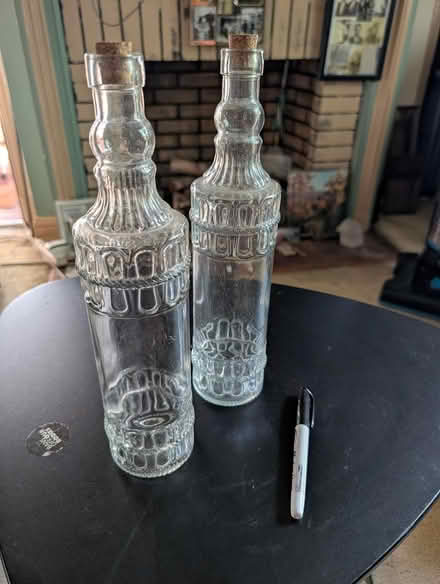 Photo of free Tall decanters with cork top (Brookland) #1