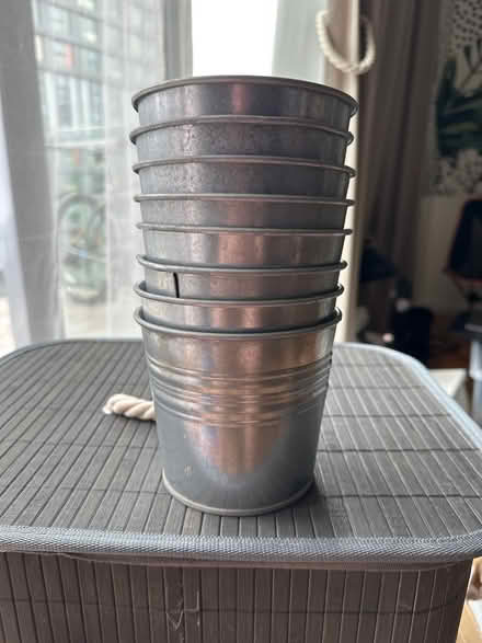 Photo of free metal plant pots (east village E20) #1