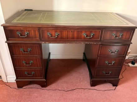 Photo of free Vintage mahogany desk (Thornton le Beans DL6) #1