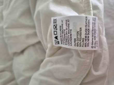 Photo of free M&S 10.5 tog Double feather duvet (SE15) #3