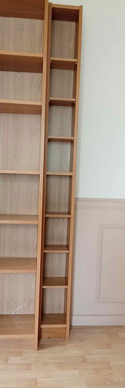 Photo of free Tall wooden CD shelf (Holbrook DE56) #1