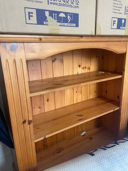Photo of free Pine bookcase with 3 shelves (Greenwich SE10) #1