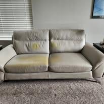 Photo of free Used Gray Leather Sofa (North Reno by Melody Lane Park) #1
