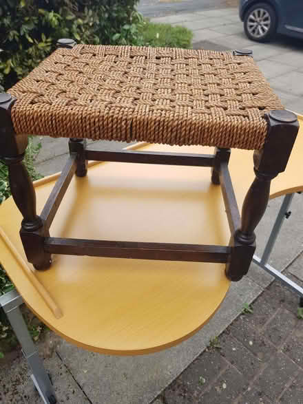 Photo of free Small rattan stool (Timperley WA15) #1
