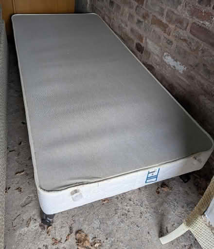 Photo of free Sealy single bed base on castors (Bents Green S11) #1