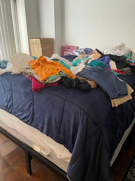 Photo of free Queen mattress and Bedframe (20815) #1