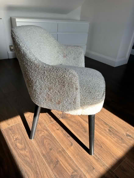 Photo of free Boucle off white chair (Finchley) #2