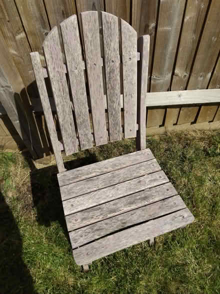 Photo of free Wooden Garden Chairs (Drakelow) #1