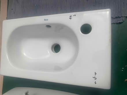Photo of free Small cloakroom sink on wall hung under cupboard. (Fairfield Park BA1) #3