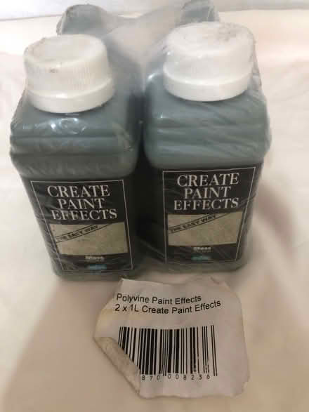 Photo of free 2x 1l Polyvine Paint Effects Miss green (Woolwich SE18) #1