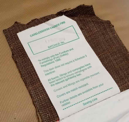 Photo of free M&S Brown 2-Seater Fabric Sofa (Southampton SO15) #2