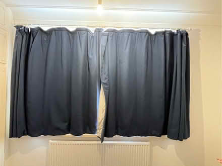 Photo of free Dark blue blackout curtains (two) (Becketts Park LS6) #1