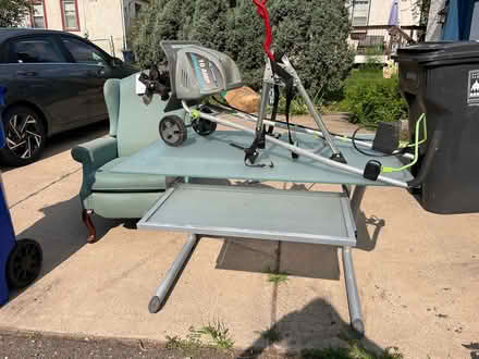 Photo of free Glass topped computer desk, Etc (Como Park. Near fairgrounds.) #1