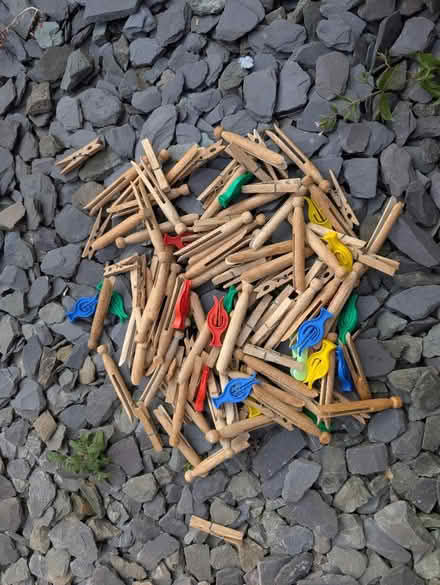 Photo of free Mix clothes pegs and bucket (Allerton BD15) #2