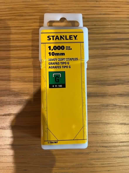 Photo of free Staple gun staples size G 10mm (Maidenhead SL6) #1