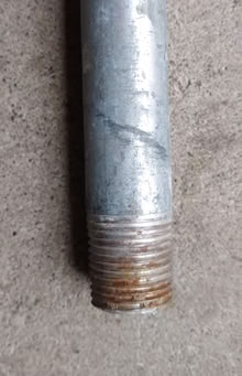 Photo of free 10' length of ASTM A53 steel pipe #2