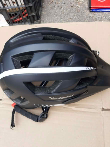 Photo of free Bicycle helmet with sun visor never used (Emmer Green RG4) #3