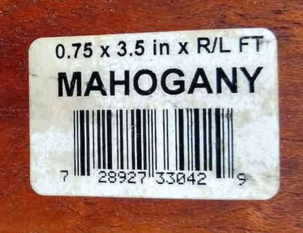 Photo of free One piece of mahogany board #1