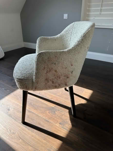 Photo of free Boucle off white chair (Finchley) #1