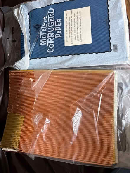 Photo of free 6 sheets Metallic corrugated paper (New Malden KT3 4) #1