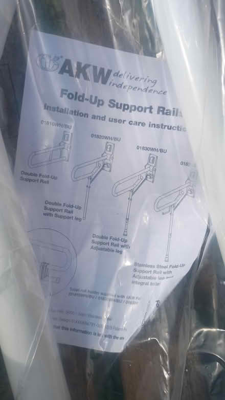 Photo of free Fold up bathroom support rail. New (Tunbridge Wells TN3) #2