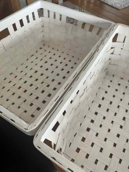 Photo of free Two white IKEA storage baskets (Bowerham LA1) #3