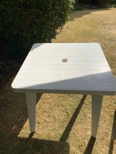 Photo of free Plastic garden table (Balsall Common CV7) #1