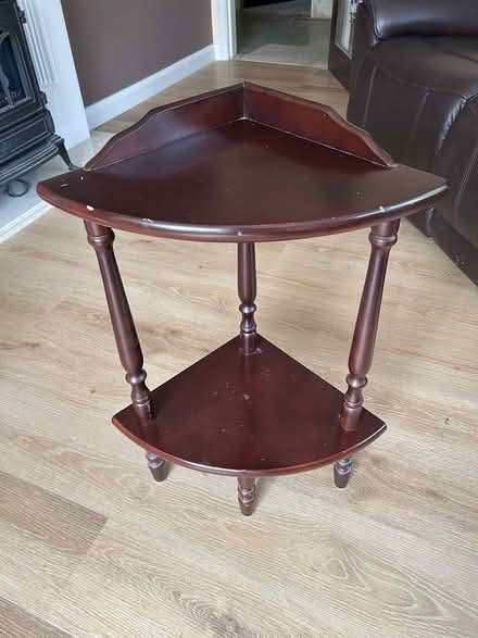 Photo of free Corner Wood Table (Littleover, Derby) #1