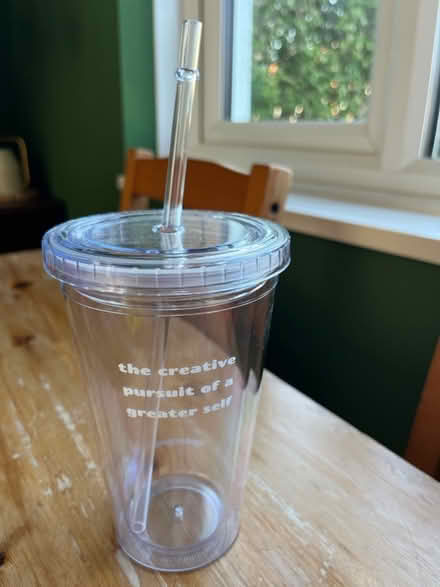 Photo of free Take away cup with lid and straw (SE19) #1
