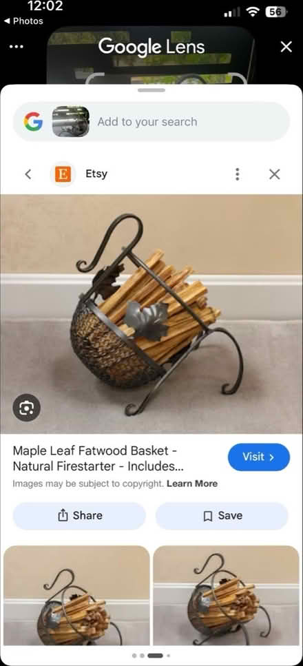 Photo of free Maple Leaf Kindling Basket (Hacienda and Capri) #3