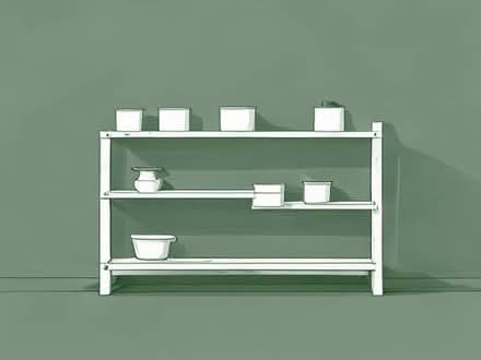 Photo of free IKEA WHITE SHELVING system - long/ high / with lights (Stapleford CB22) #1